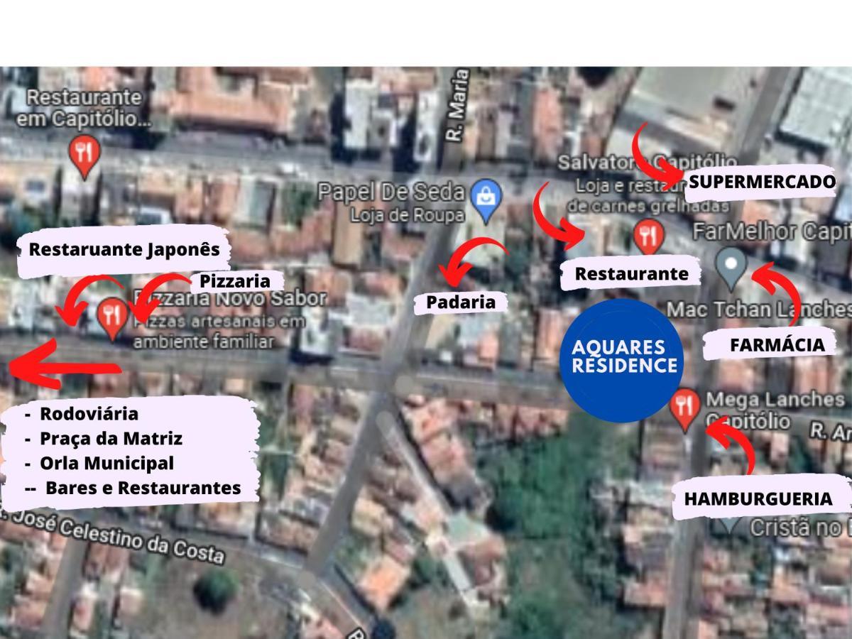 Aquares Residence - Apartamento Para Temporada Capitólio Exteriér fotografie